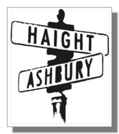 Haight Ashbury street sign